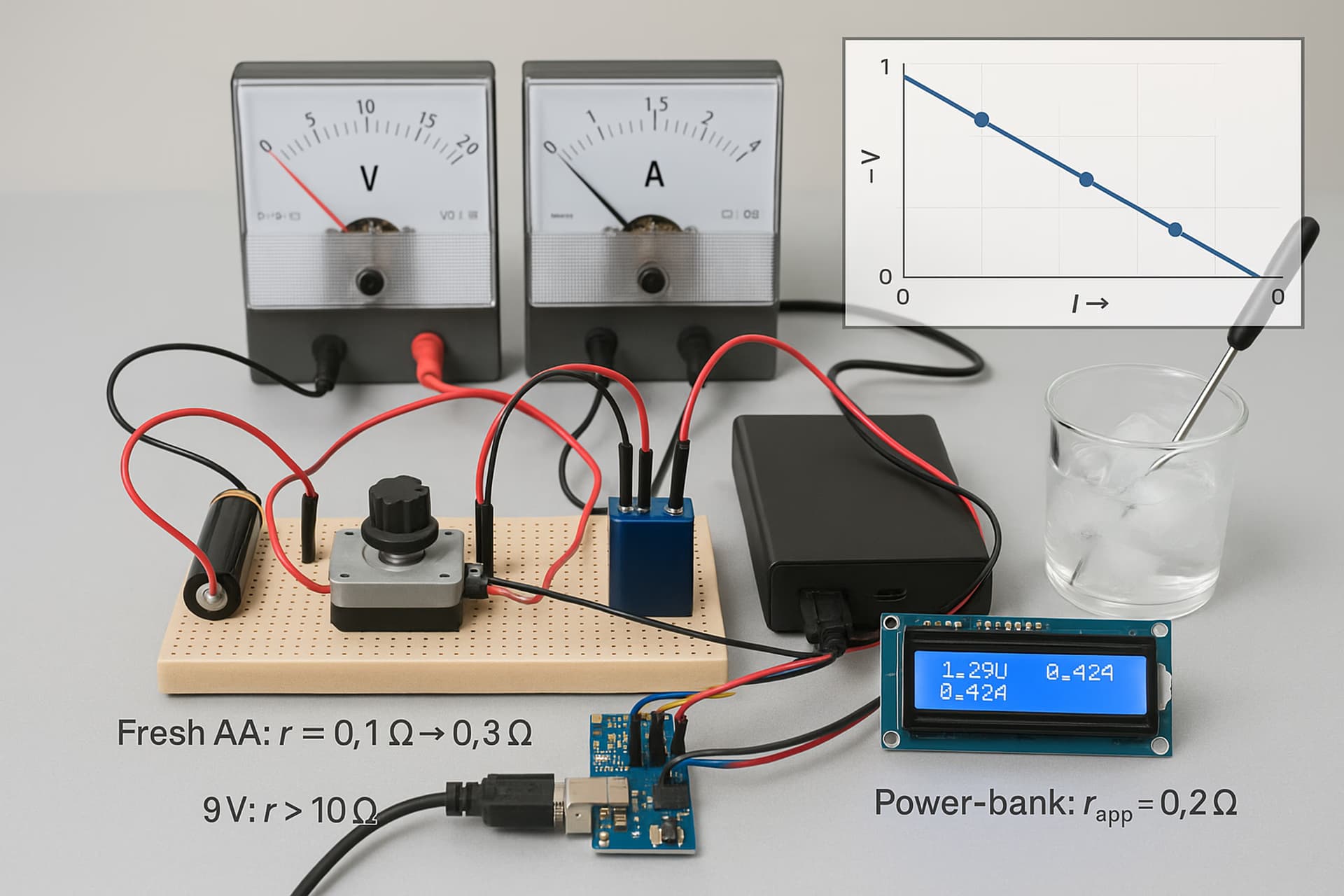 Internal Resistance of Batteries: Beyond the Textbook for H2 Physics