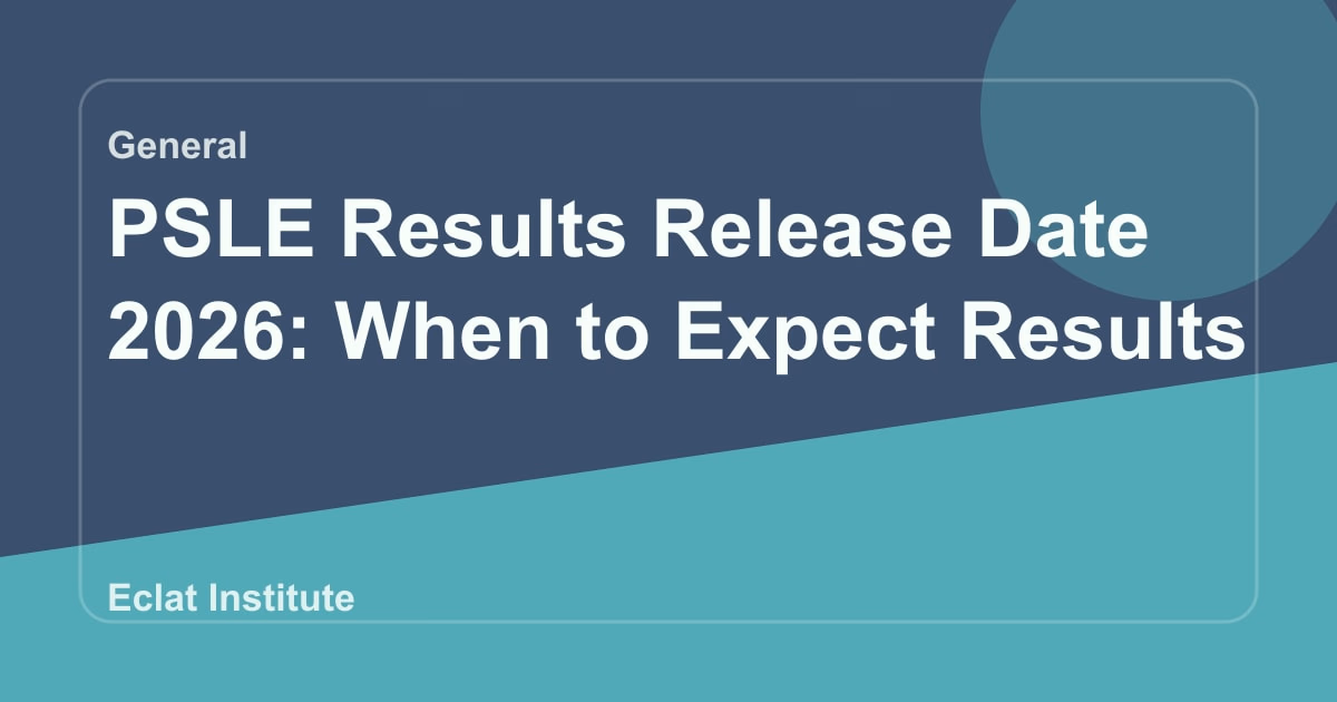 PSLE Results Release Date 2026: When to Expect Results