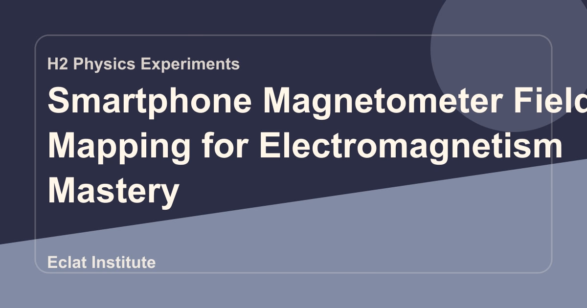 Smartphone Magnetometer Field Mapping for Electromagnetism Mastery
