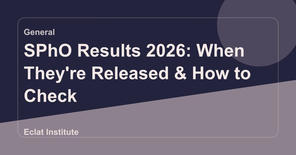 SPhO Results 2026: When They're Released & How to Check