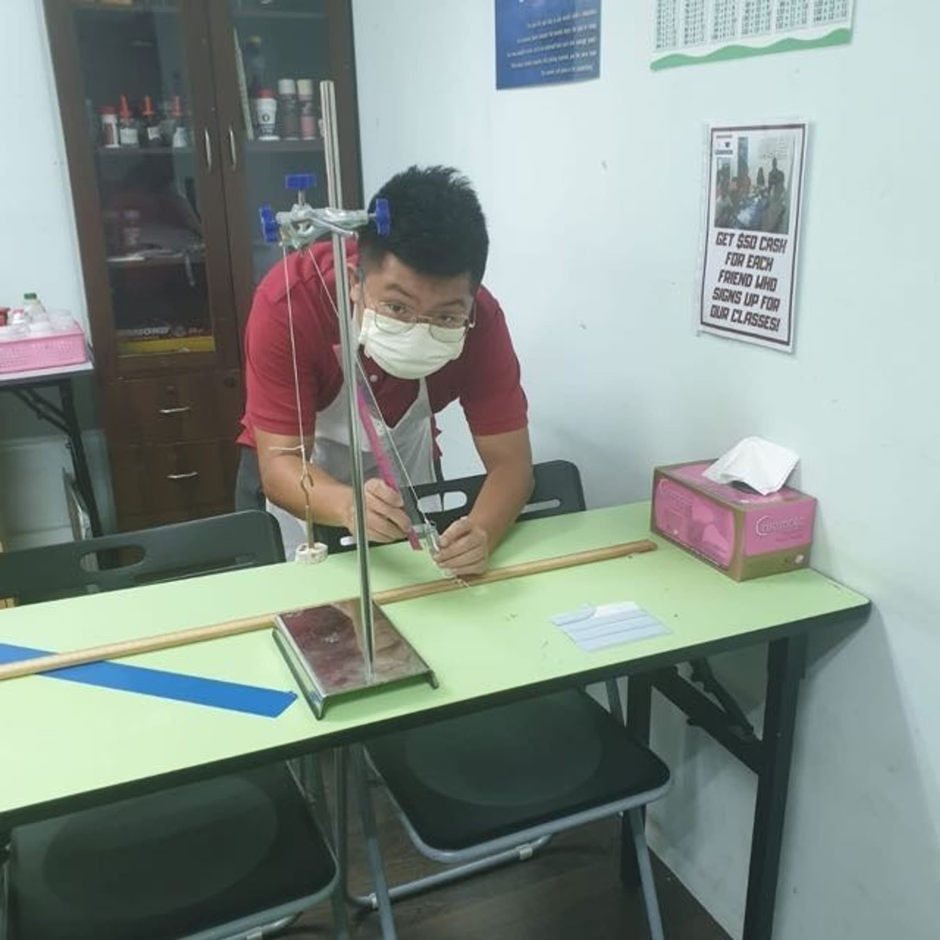 Combined science physics practical briefing before setup