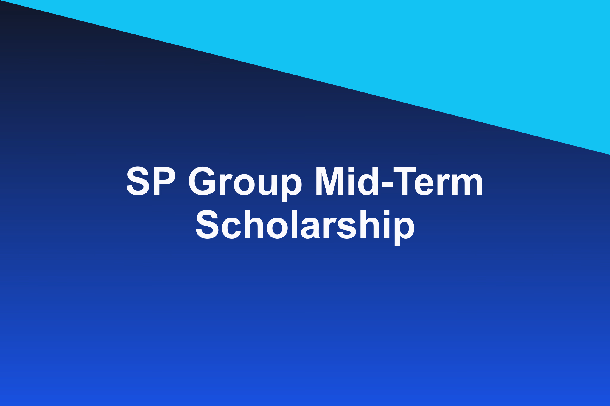 SP Group Mid-Term Scholarship: 2025 Profile