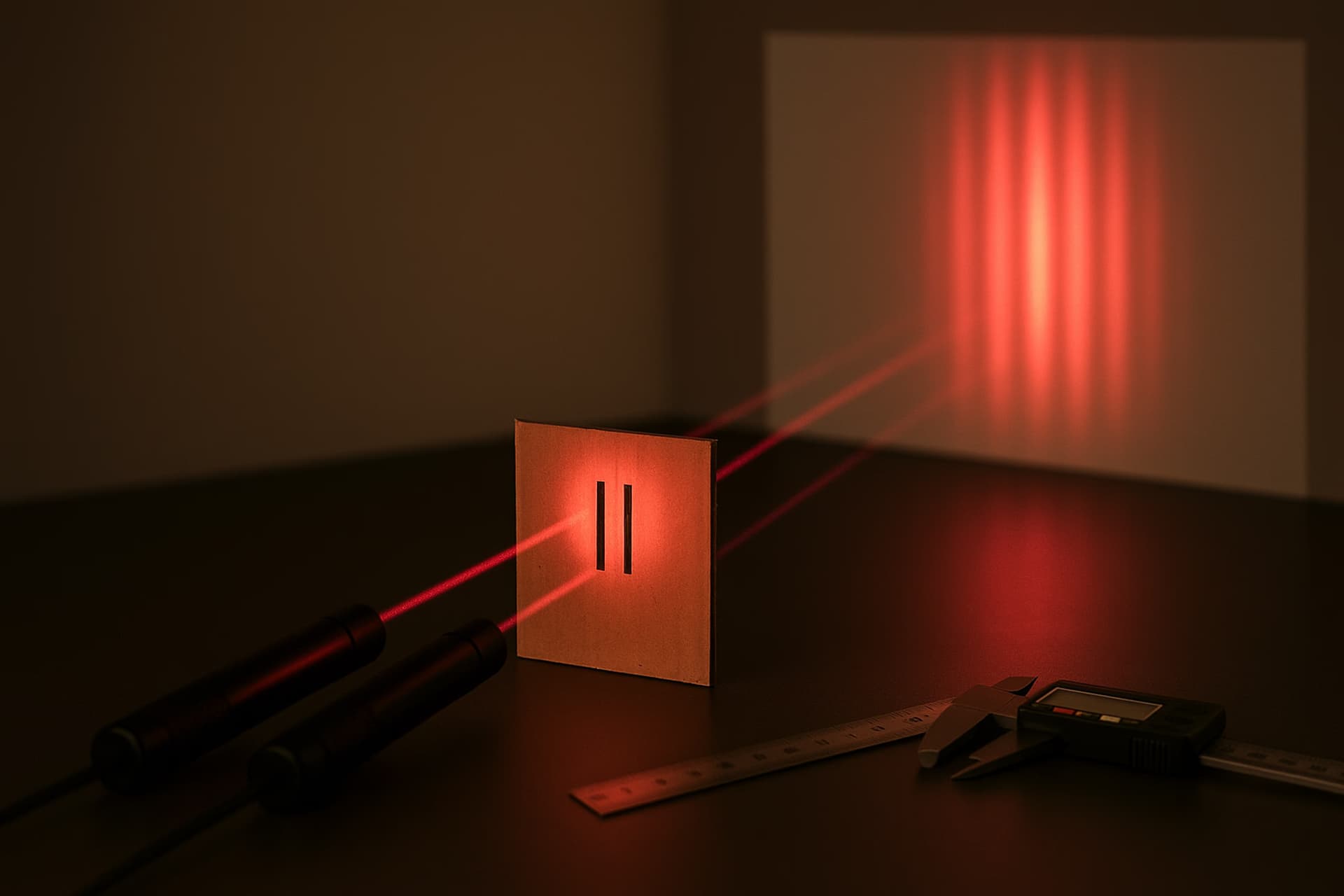 DIY Young's Double Slit with Laser Pointers - Wave Nature of Light for H2 Physics